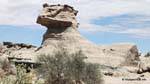 The esfinge (the sphynx) Ischigualasto, Valle de la Luna, Argentina.