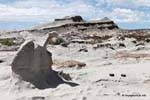 Geological formations, Ischigualasto, Valley of the Moon, Argentina.