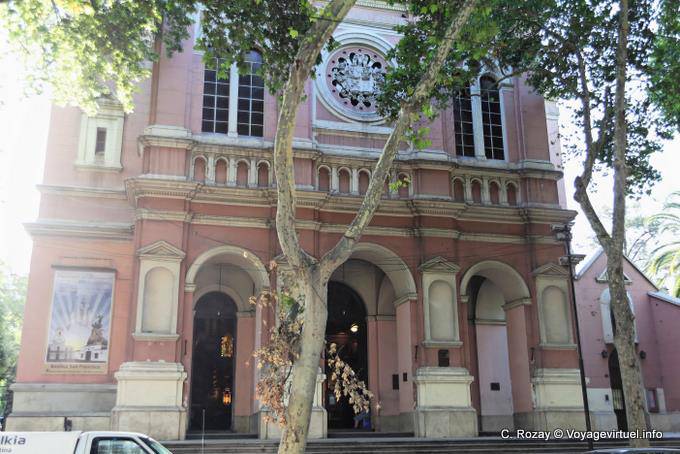 Fronton et portail, Mendoza Basilica San Francisco - Argentina