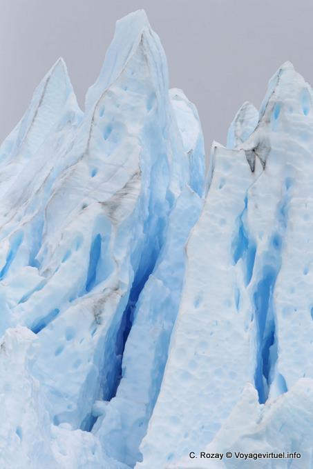 Colors ice Perito Moreno Glacier, El Calafate - Argentina