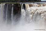 Upper part of the falls Brazilian side, Puerto Iguazu Cataratas, Argentina.