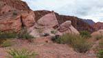 Erosion produces strange shapes, Quebrada de las Conchas, Argentina.