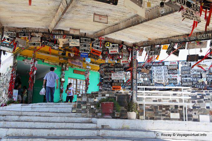 Entrance to the main sanctuary Difunta Correa, Vallecito, San Juan Province - Argentina