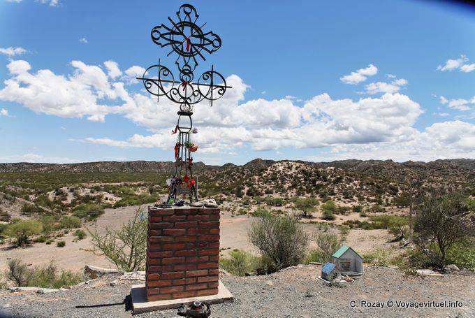 Panorama from the sanctuary Difunta Correa, Vallecito, San Juan Province - Argentina