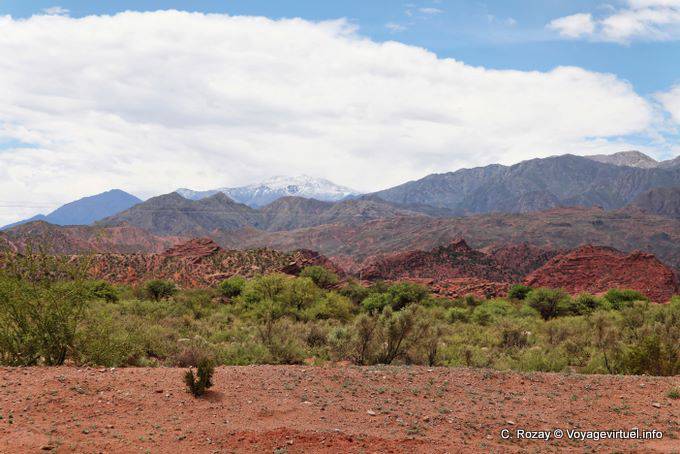 Snowy mountain, Ruta 40 between Villa Union and Chilecito - Argentina