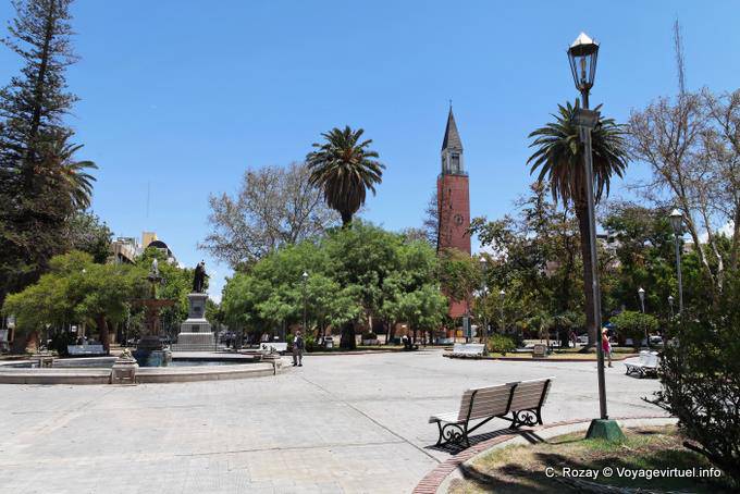 In the center of the place from May 25, San Juan - Argentina