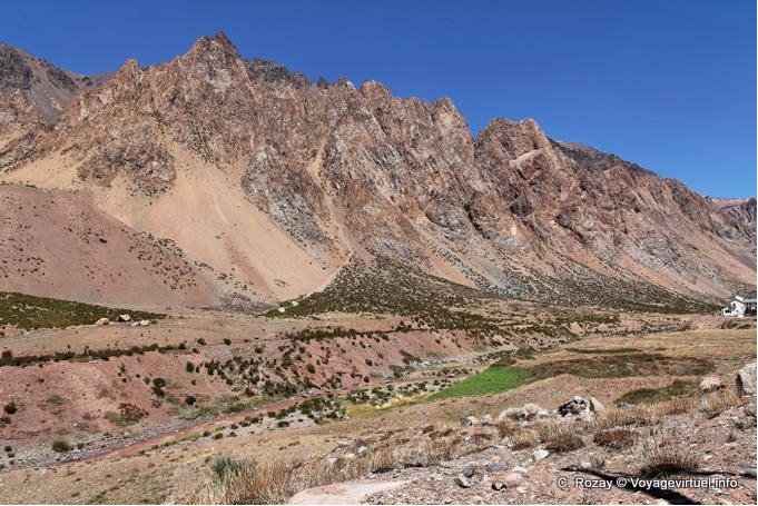 Going down to Los Penitentes, Ruta 7 - Argentina