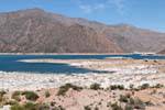 Panorama dam side Ruta 7 Lago Potrerillos, Argentina.