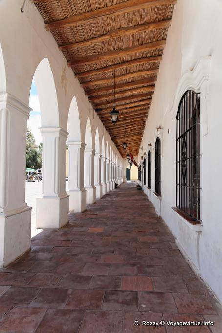 Under the arches of the museum, Cachi - Argentina