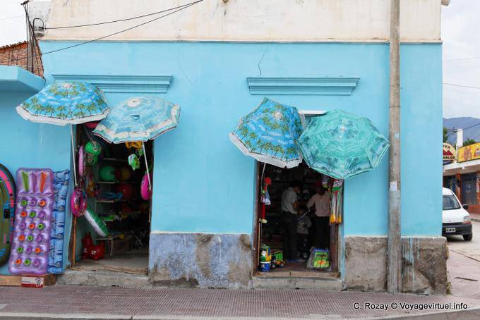 Store umbrellas, Cafayate - Argentina
