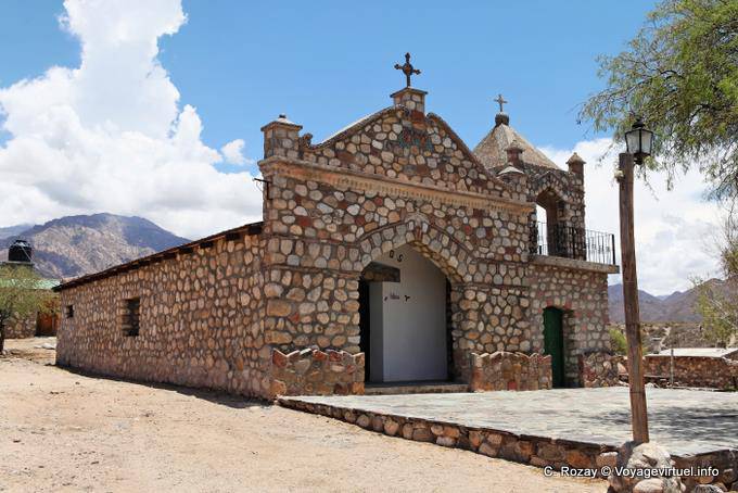 Church of colored stones, Ruta 40 between Seclantas and Cachi - Argentina