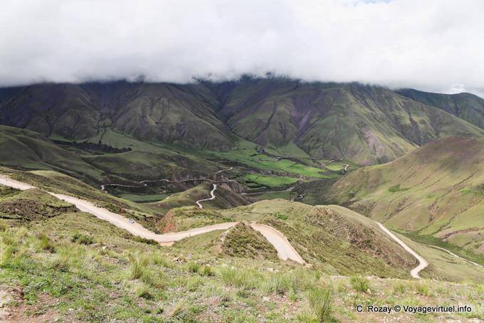 Viewpoint in the clouds, Cuesta del Obispo, Valle Encantada - Argentina