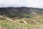 Viewpoint in the clouds, Cuesta del Obispo, Valle Encantada, Argentina.