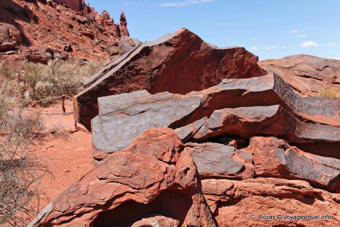 Roche exploded, Talampaya - Argentina