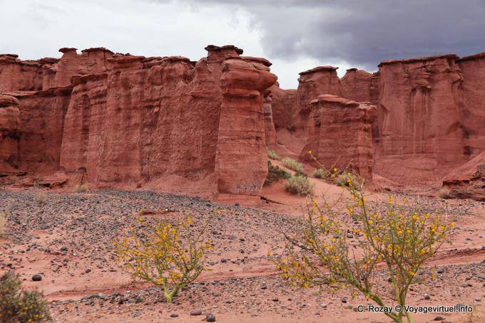 Red earth and black sky, Talampaya - Argentina