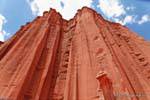 Wall of the spectacular view at the foot catedral, Talampaya, Argentina.