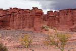 Red earth and black sky, Talampaya, Argentina.