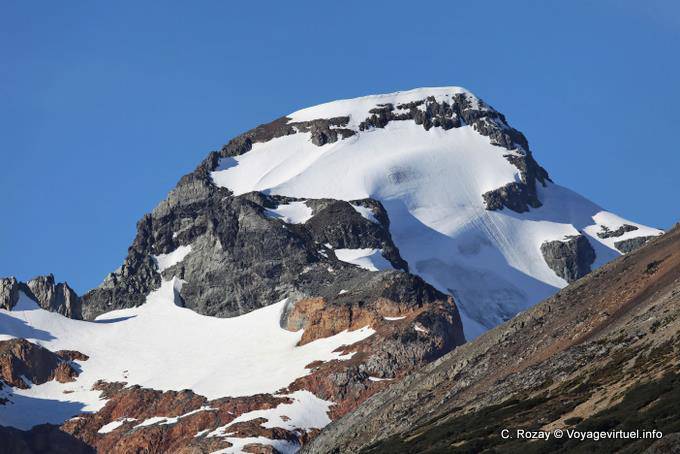 Snowy peak to the Valle Beban, Ushuaia - Argentina