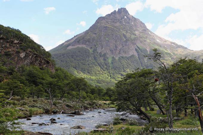 Mount Olivia view from the valley, Ushuaia - Argentina