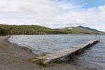 Wooden bridge, Ushuaia Lago Yehuin, Argentina.