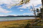 Panorama of Tierra del Fuego, Ushuaia Lago Yehuin, Argentina.
