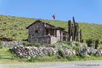 Stone cottage and cactus, Tafi del Valle, Ruta 307, Argentina.
