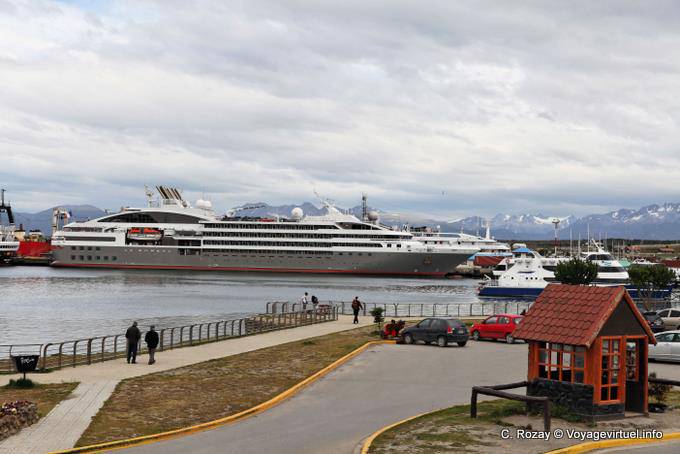 Liner in port, Ushuaia - Argentina