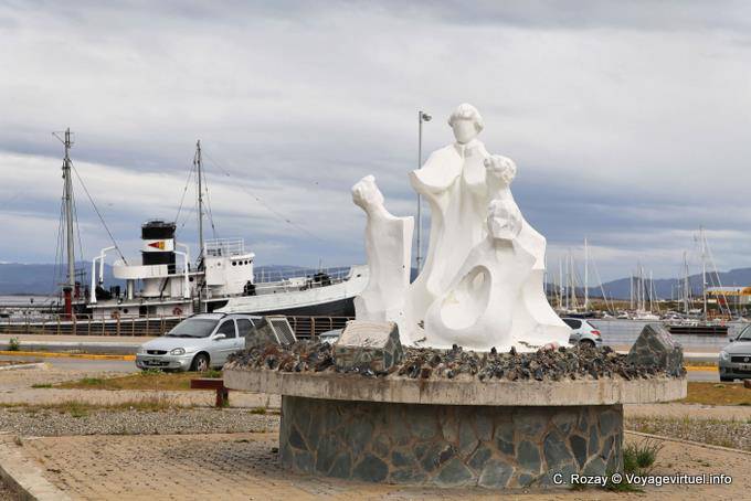 White statue, Ushuaia - Argentina