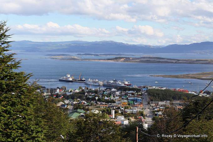 Panorama of the port, Ushuaia - Argentina
