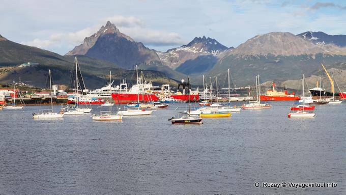 Boats in the mountains, Ushuaia - Argentina