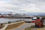 Liner in port, Ushuaia, Argentina.