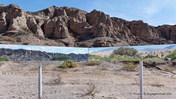 Set of mirrors, Palo Pintado valley Calchaquies, Ruta 40 - Argentina