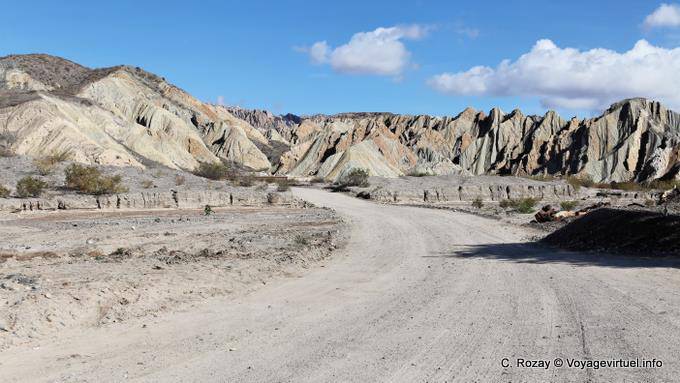 Towards the Quebrada de las Flechas Valley Calchaquies, Ruta 40 - Argentina