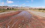 the Río Calchaquí at low water from a bridge near San Carlos Valley Calchaquies, Ruta 40, Argentina.