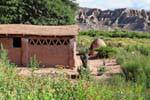 Bread oven and brick habitat Valley Calchaquies, Ruta 40, Argentina.