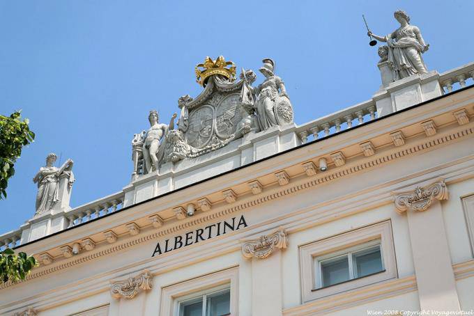 Albertina Fronton Palace Archduke Albrecht - Vienna - Austria