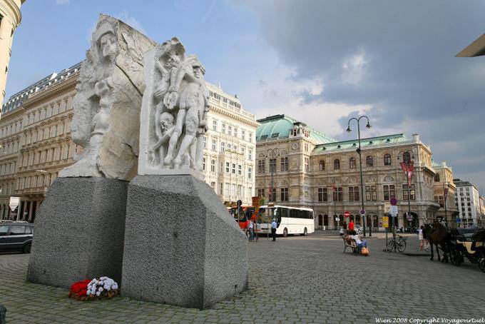Albertina Platz, Memorial Antifascist, Gateway of Violence - Vienna - Austria