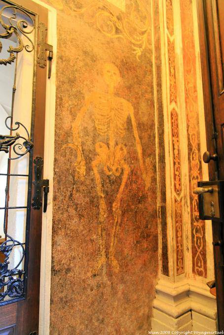 Augustiner Kirche, Skeleton Painting - Vienna - Austria