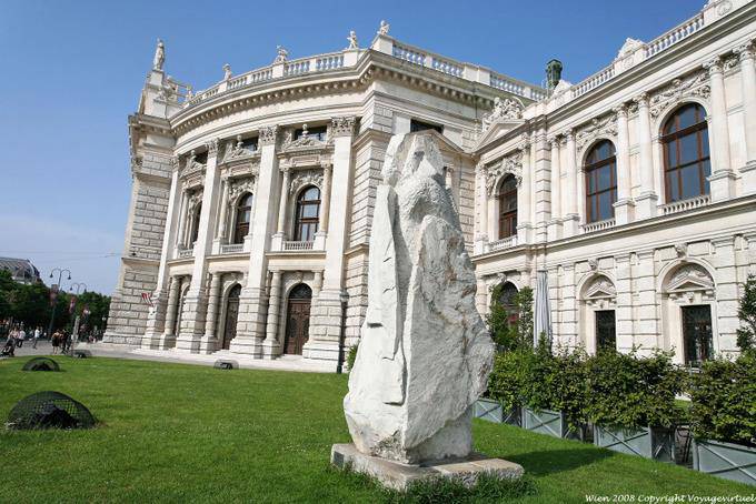 Burgtheater, sculpture - Vienna - Austria