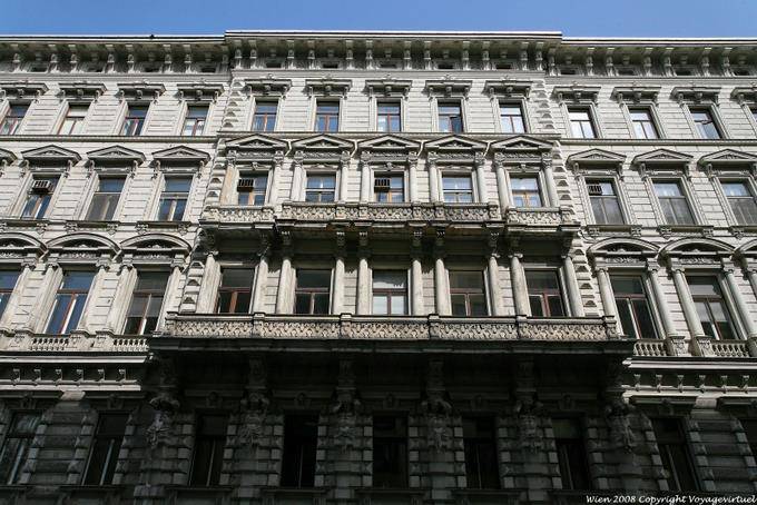 Ebendorferstrasse, monumental facade - Vienna - Austria