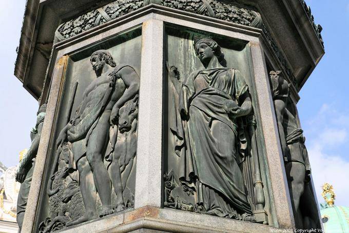 Hofburg fountain Francois I Zoom - Vienna - Austria