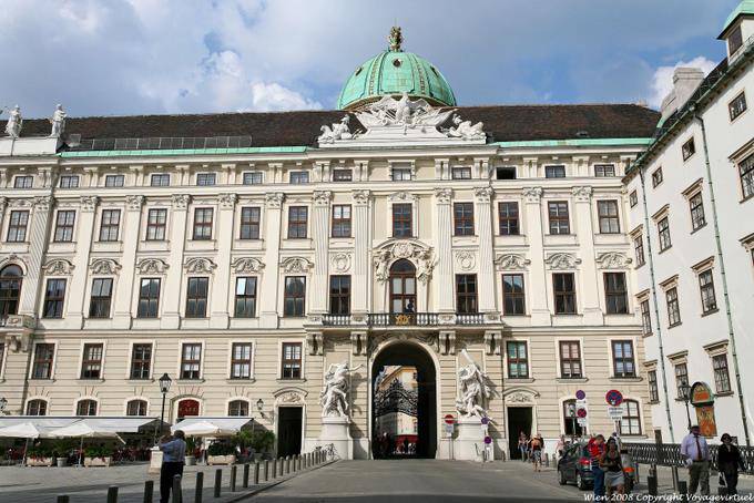 Hofburg, exit to the Michaelerplatz - Vienna - Austria