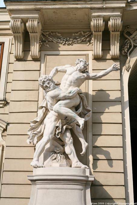 Hofburg Spanische Reitschule, Hercules statue - Vienna - Austria