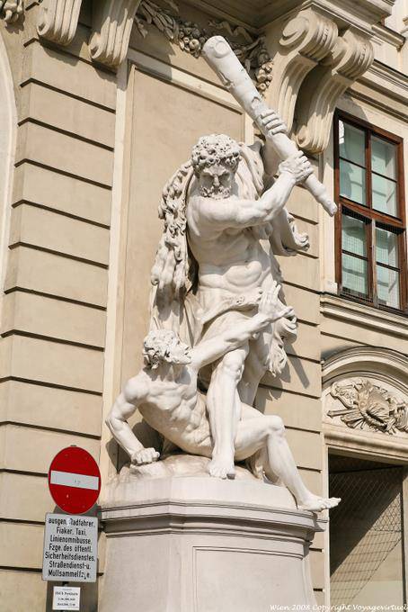 Hofburg Spanische Reitschule, another statue of Hercules - Vienna - Austria