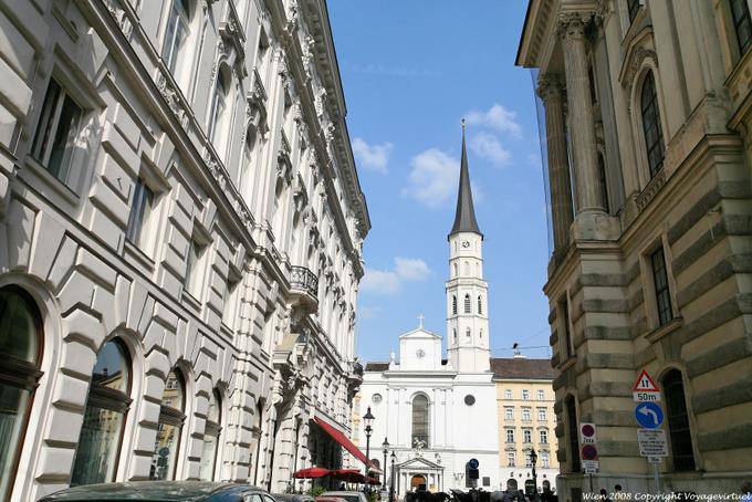 Michaelerkirche since Schauffler - Vienna - Austria