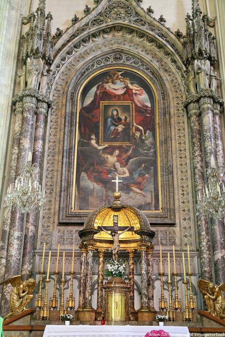 Minoritenkirche altar seen in close-up - Vienna - Austria
