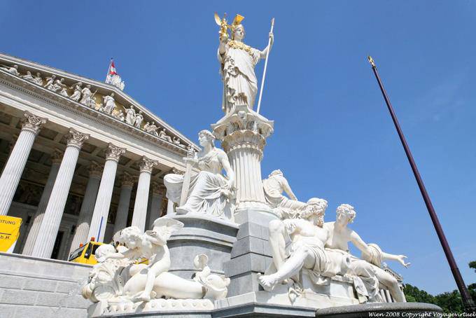 Parlament Pallas Athenebrunnen, brook Knudmann - Vienna - Austria