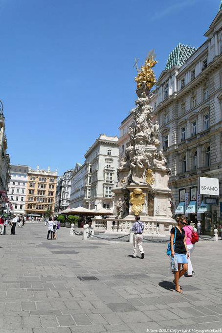Pestssaüle, Plague Column on Graben - Vienna - Austria