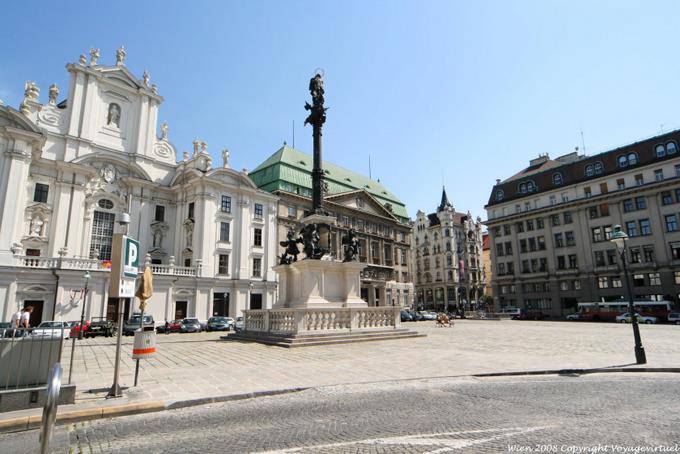 Platz Am Hof, Mariensäule, the Virgin column - Vienna - Austria