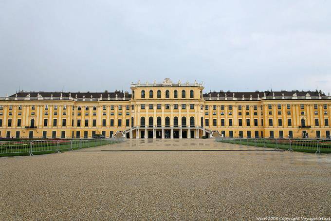 Schönbrunn Panorama on the front - Vienna - Austria